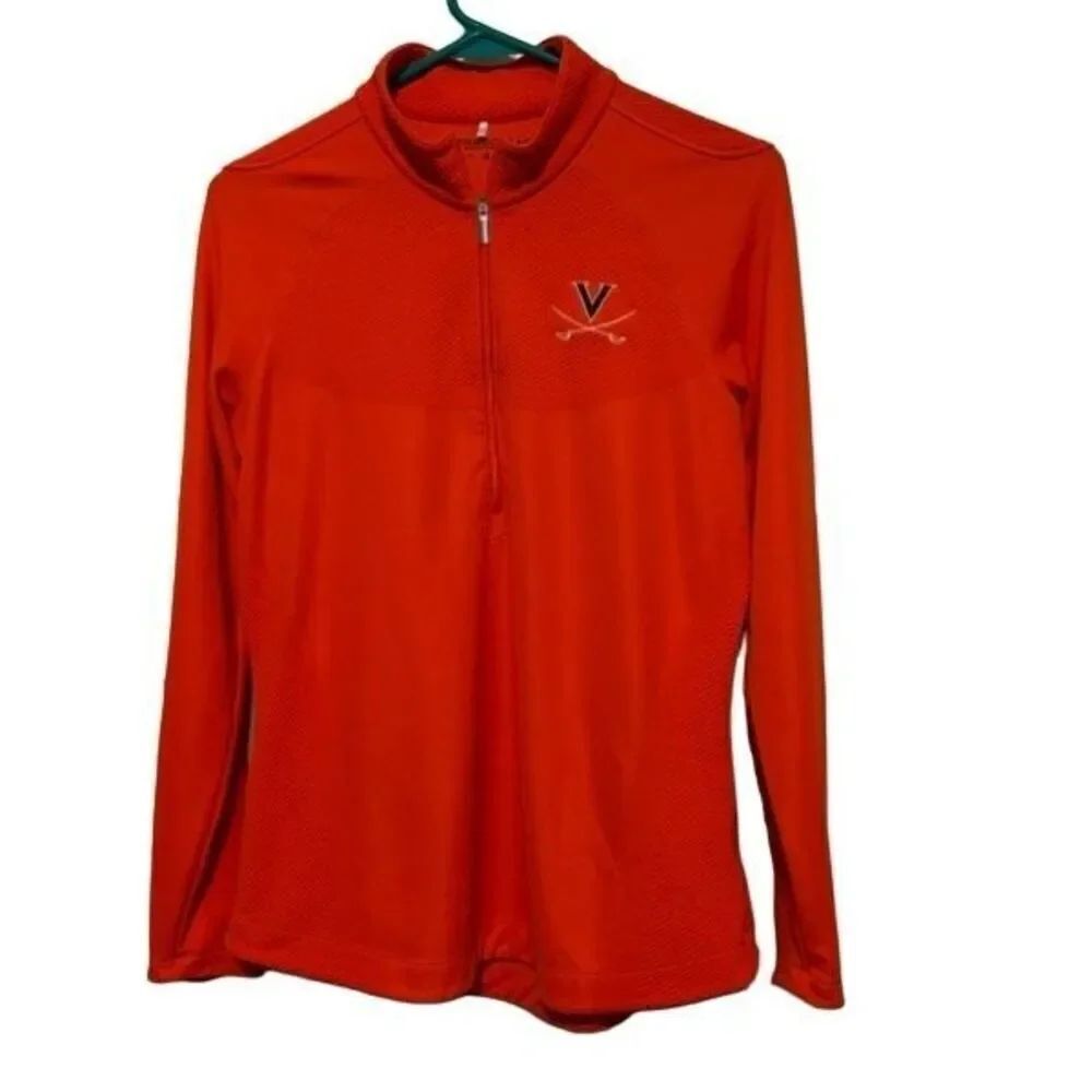 Virginia Cavaliers Nike Golf Dri-Fit Size Medium 1/3 Zipper Performance Shirt